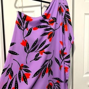 Purple One Shoulder Mini Dress